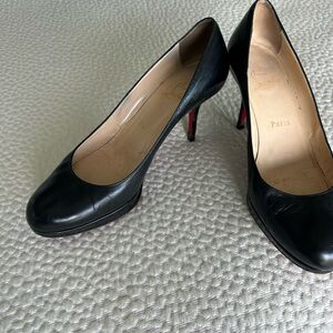 Christian Louboutin Black Heels with Red Soles